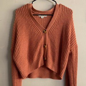 Orange Cropped Sweater